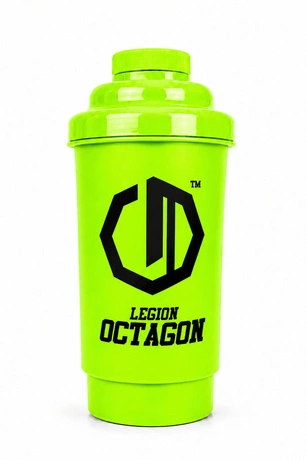 Shaker sportowy Legion Octagon Basic 600 ml zielony