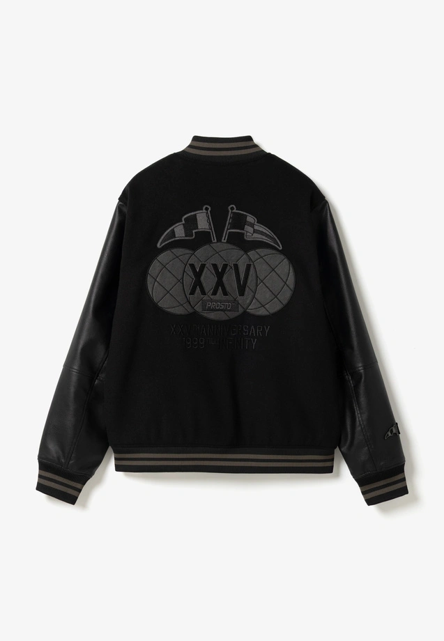 Kurtka męska bomber oversize Prosto XXVTH Anniversary czarna