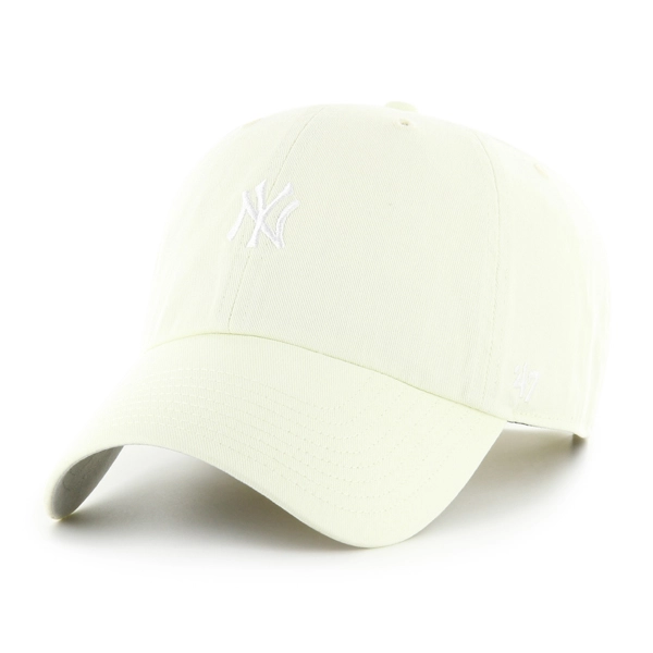 Czapka z daszkiem 47 Brand New York Yankees Base Runner Clean Up jasno żółta