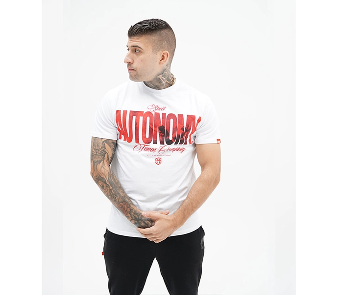 Koszulka męska t-shirt Street Autonomy Raca biała