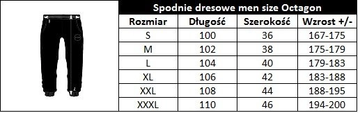 Spodnie dresowe męskie Octagon Crest szare