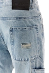 Spodnie męskie jeans Mass Denim Worker Extra Baggy Fit jasne niebieskie