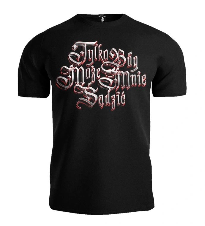 Koszulka męska T-shirt Public Enemy Tylko Bóg może mnie sądzić czarna