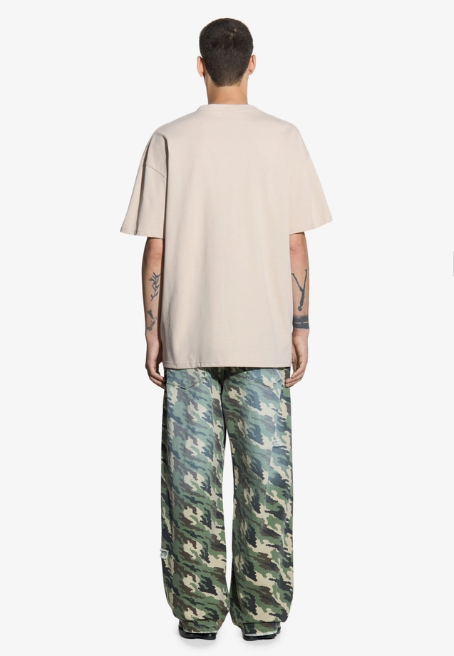 Koszulka męska t-shirt oversize Prosto Zont beżowa