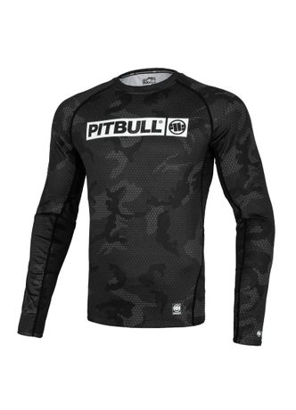 Koszulka rashguard Pit Bull Pitbull Longsleeve Net Camo Hilltop II 24 czarna