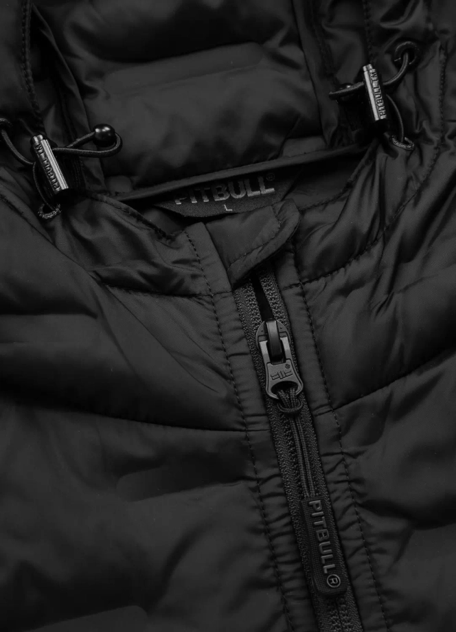 Kurtka męska przejściowa wiosenna Pit Bull Roxton Hooded czarna