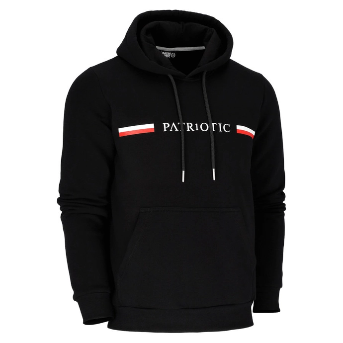 Bluza z kapturem Patriotic Greek S-Line hooded black