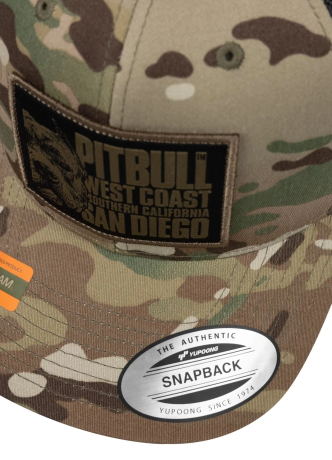 Czapka z daszkiem Snapback Trucker Pit Bull Pitbull Blood Dog camo