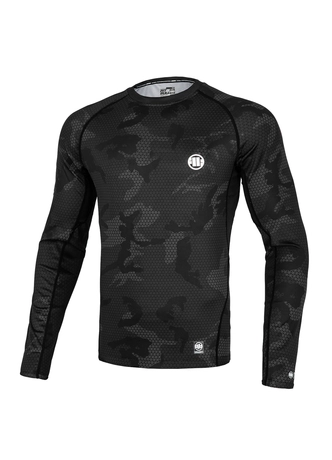 Koszulka rashguard Pit Bull Pitbull Net Camo Longsleeve czarna