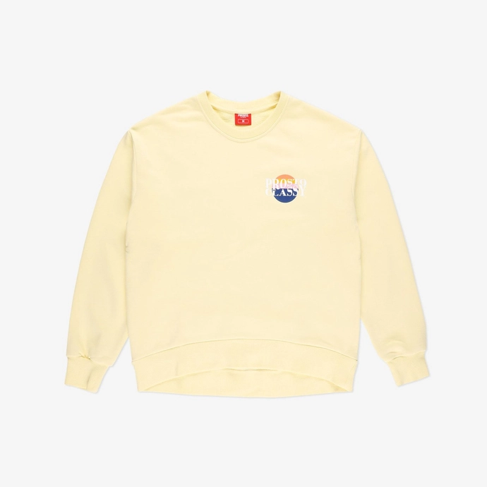 Bluza damska klasyczna Prosto Klasyk Peeta crewneck żółta