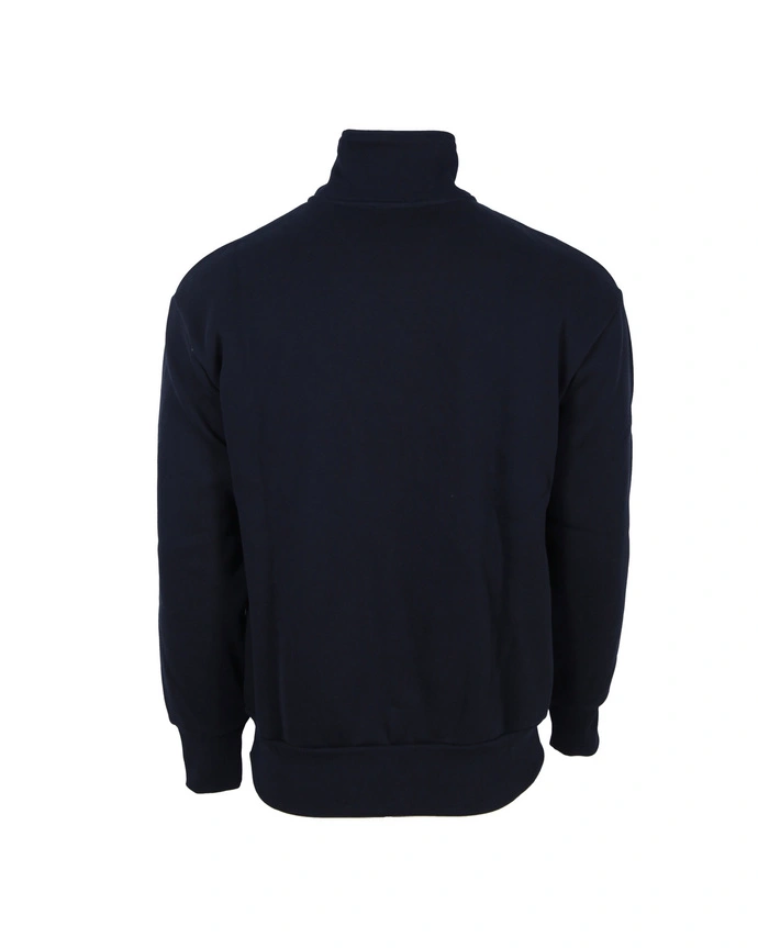 Bluza męska ze stójką Prosto Klasyk Mobi Half Zip granatowa