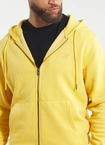 Bluza męska z kapturem Pitbull Pit Bull Lancaster 2 ZIP Washed żółta