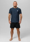 Koszulka męska T-shirt Pit Bull Performance Pro+ Casual Sport Small Logo granatowa