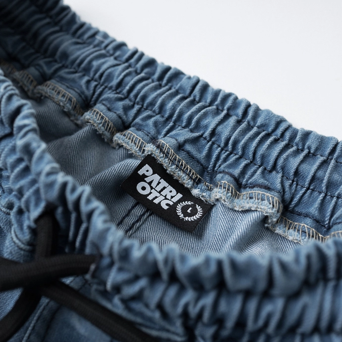 Spodnie męskie jogger jeans Patriotic Laur jasno niebieskie