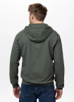 Bluza męska rozpinana z kapturem Pitbull Small Logo Nugget zielona