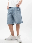 Spodenki szorty męskie jeans Jigga Wear Small Outline Crown jasne niebieskie