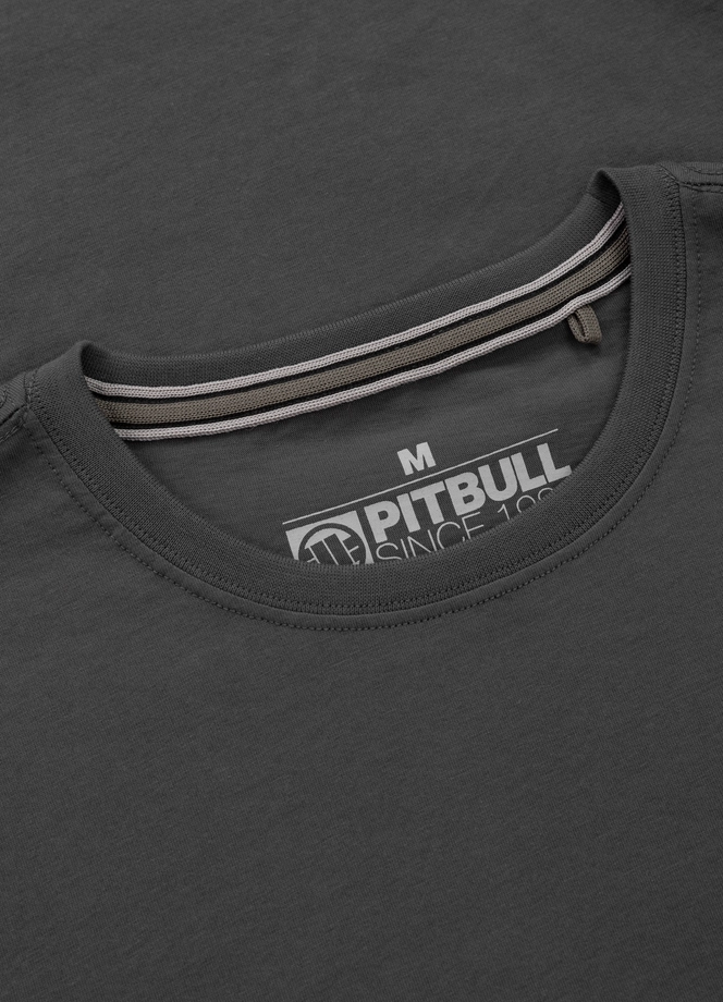 Koszulka męska T-Shirt Pit Bull Pitbull Small Logo 25 grafitowa szara