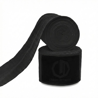 Owijki/Bandaże bokserskie Legion Octagon Standard 5m czarno/czarne