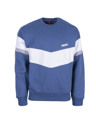 Bluza męska Prosto Klasyk Hooppler crewneck niebieska