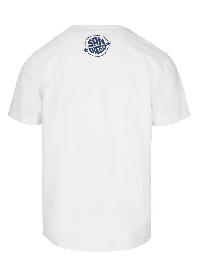 Koszulka męska T-Shirt Pit Bull Pitbull San Diego Sun biała