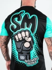Koszulka sportowa męska Środowisko Miejskie Mesh Fist czarna
