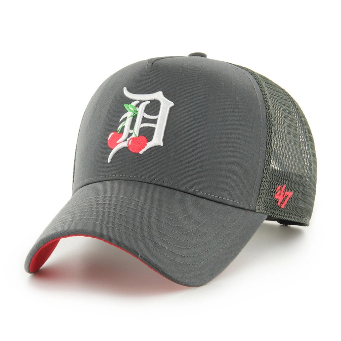 Czapka z daszkiem 47 Brand Trucker Detroit Tigers Charcoal Icon Mesh grafitowa