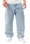 Spodnie męskie jeans Mass Denim Worker Extra Baggy Fit jasne niebieskie
