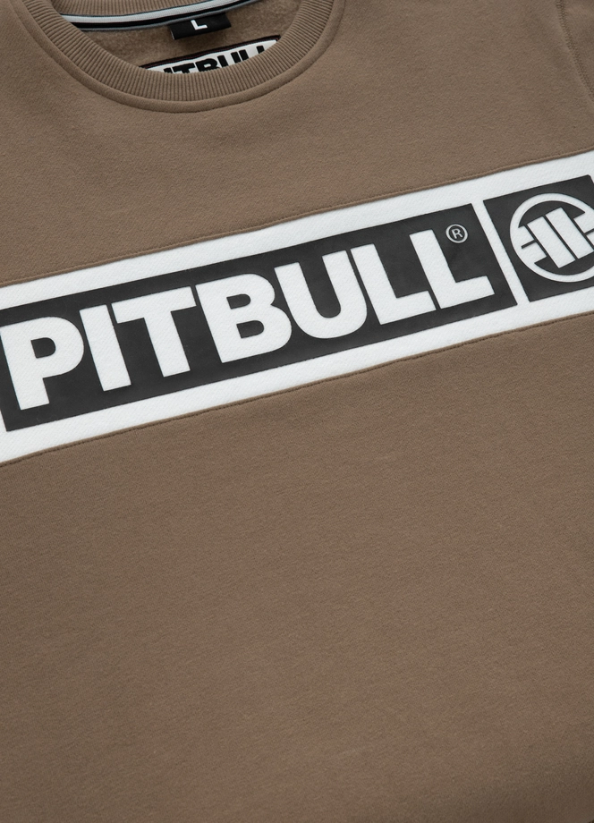 Bluza męska Pitbull Pit Bull Sherwood 24 crewneck brązowa