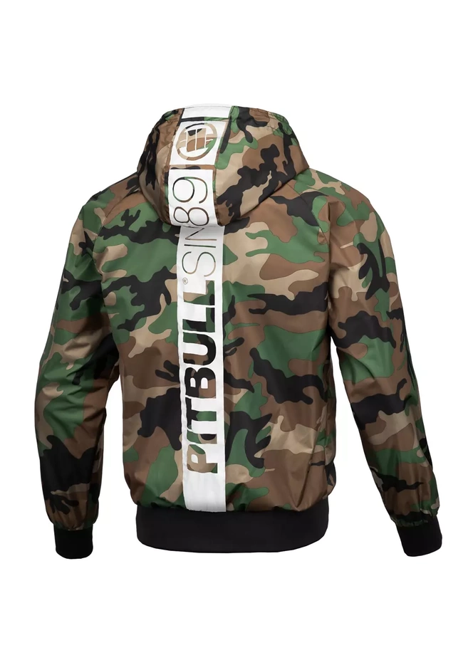 Kurtka męska wiosenna przejściowa Pit Bull Athletic Hilltop Nylon Jacket wiatrówka zielone camo