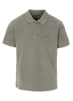 Koszulka męska Polo Pitbull Pique Small Logo Washed szara oliwkowa