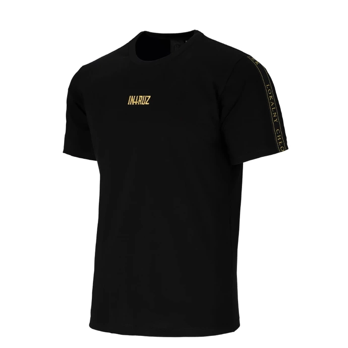 Koszulka T-shirt Prima Sort Intruz Lokalny Gold czarna