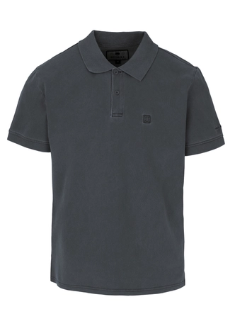 Koszulka męska Polo Pitbull Pique Small Logo Washed grafitowa