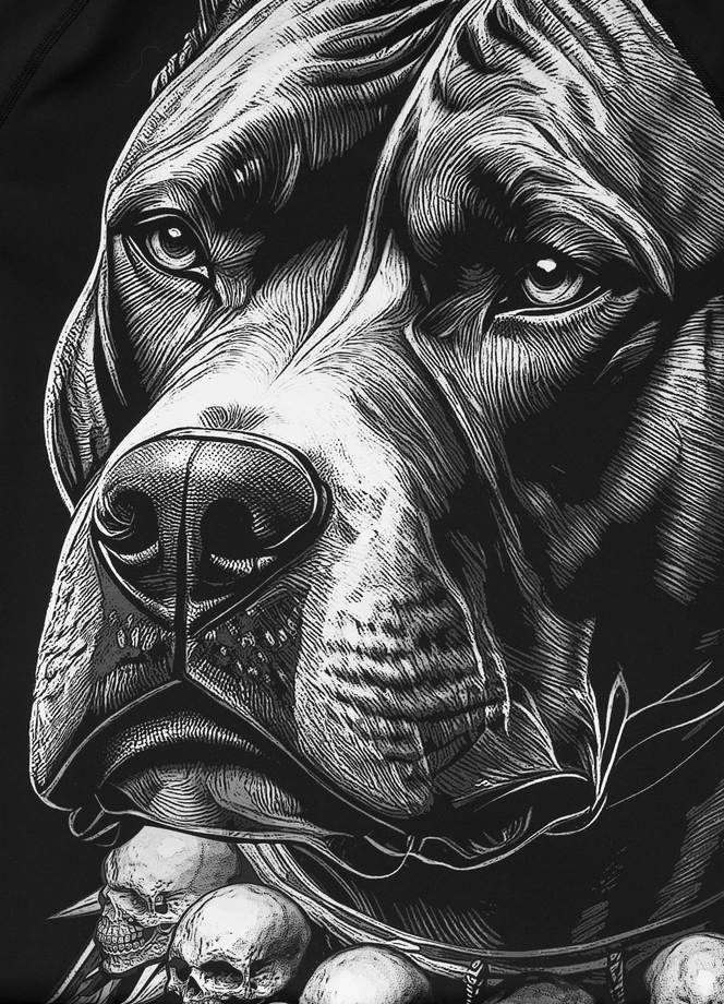 Koszulka męska rashguard Pitbull Longsleeve Blacky czarna