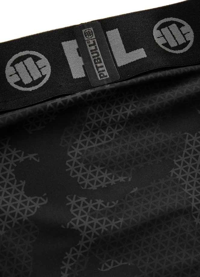 Leginsy techniczne Pit Bull Pitbull Leggins Net Camo Hilltop czarne camo