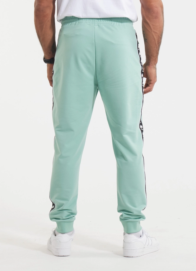 Spodnie męskie dresowe Pitbull Pit Bull Tape Nugget miętowy zielony