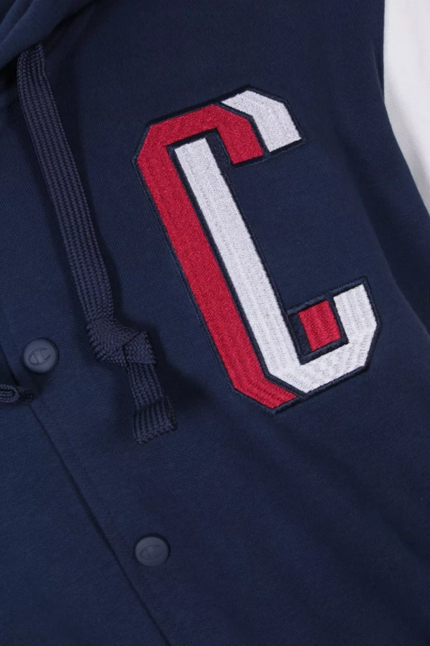 Bluza męska z kapturem Champion Bomber Jacket hooded niebieska