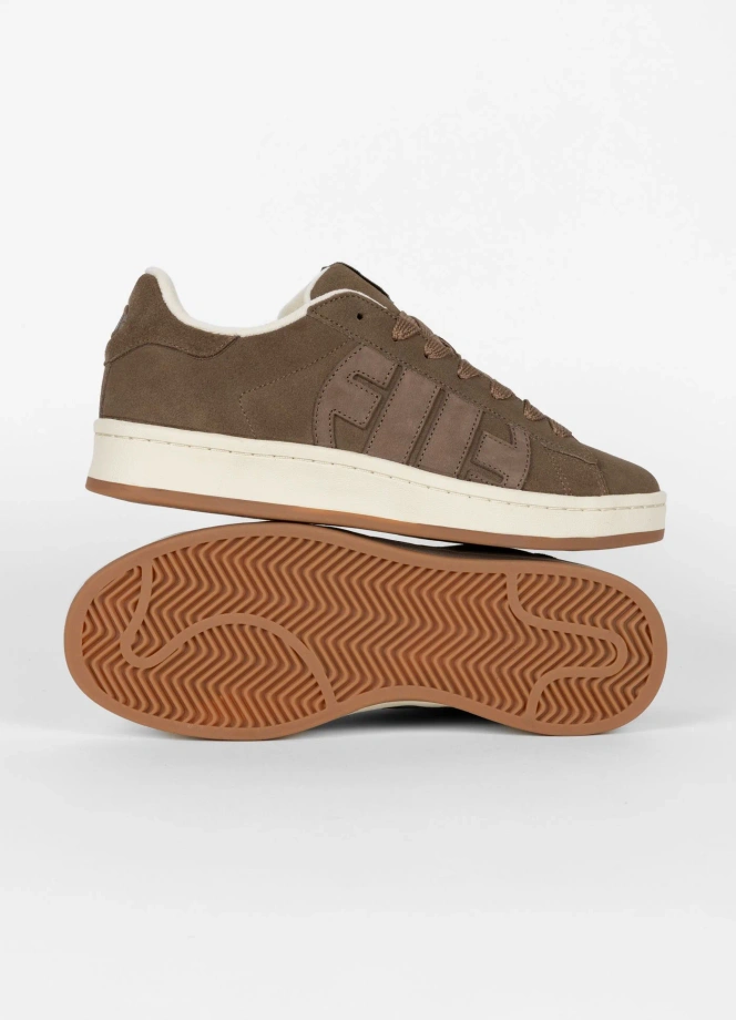 Buty sportowe sneakersy męskie Pit Bull Walker brązowe