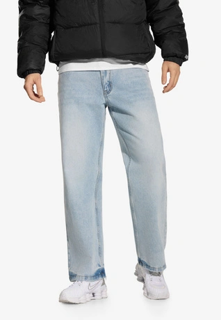 Spodnie męskie Jeans Baggy Prosto Shield niebieskie