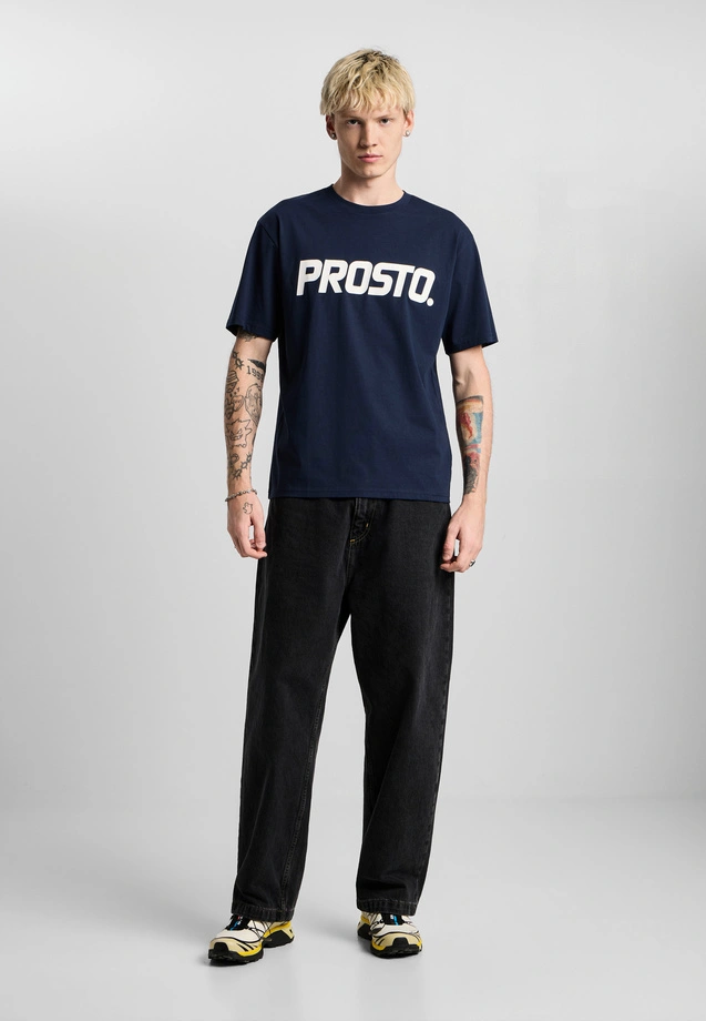 Koszulka męska t-shirt Prosto Biglog granatowa