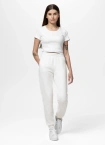 Spodnie dresowe damskie Pit Bull Fiora off-white białe