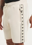 Spodenki szorty dresowe męskie Pitbull Pit Bull Powers off-white kremowe