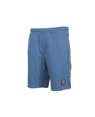 Spodenki męskie dresowe Prosto Klasyk Pano niebieskie