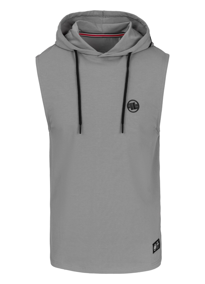 Koszulka męska tank top z kapturem Pit Bull Pitbull Mercado Hilltop Hooded szara