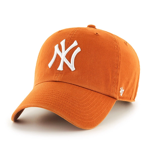 Czapka z daszkiem 47 Brand New York Yankees Burnt Orange Clean Up ceglany