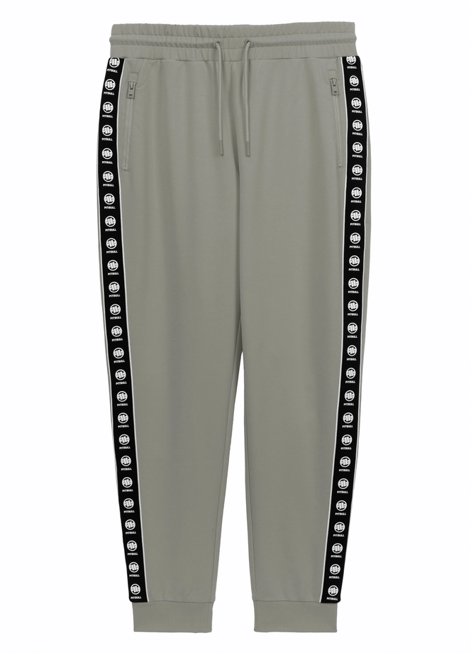 Spodnie męskie dresowe Pitbull Pit Bull Tape Nugget dusty salvia