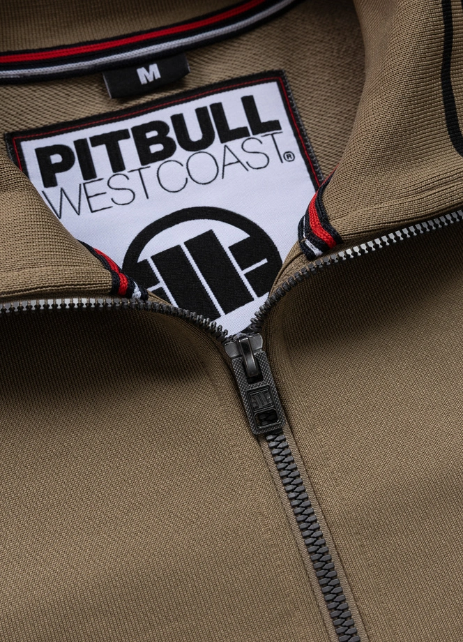 Komplet dresowy Pit Bull Oldschool Tape Logo brązowy