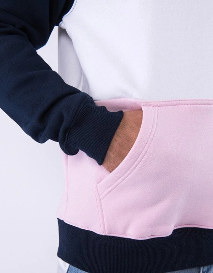 Bluza z kapturem Cayler & Sons Camingo Blocked hoody navy/white/pink