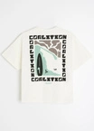 Koszulka męska t-shirt Coalition CLTN T Check kremowa