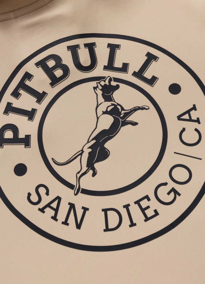 Komplet męski dresowy Pit Bull San Diego CA jasno beżowy
