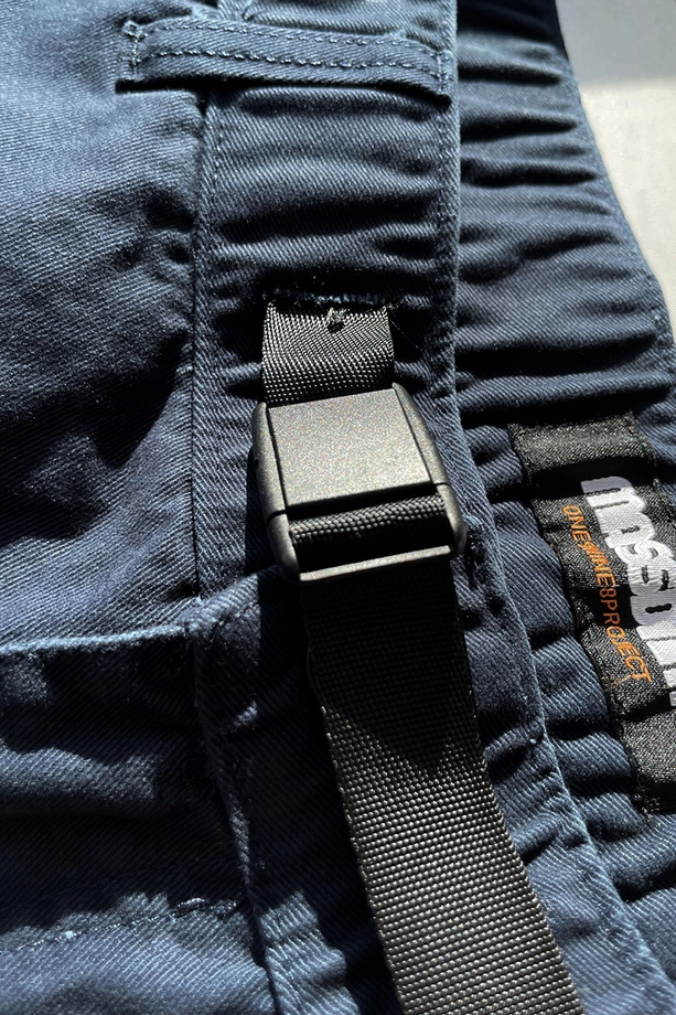 Spodnie męskie Mass Denim Clamber Baggy Fit granatowe